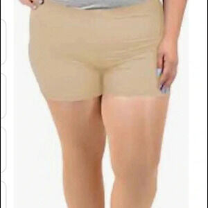 Zone Pro Plus Size Seamless Shape-wear SlipShorts 2 Pack Black, Tan 2X/3X NWT